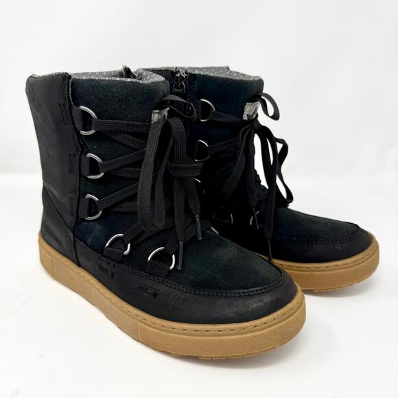 Forsake Lucie Boots Black Waterproof Lace-Up Winter Sneakers Women's Size 7.5 - Picture 1 of 9